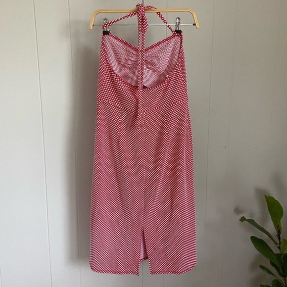 Betsey Johnson UO Exclusive Polka Dot Halter Midi Dress - Picture 5 of 6